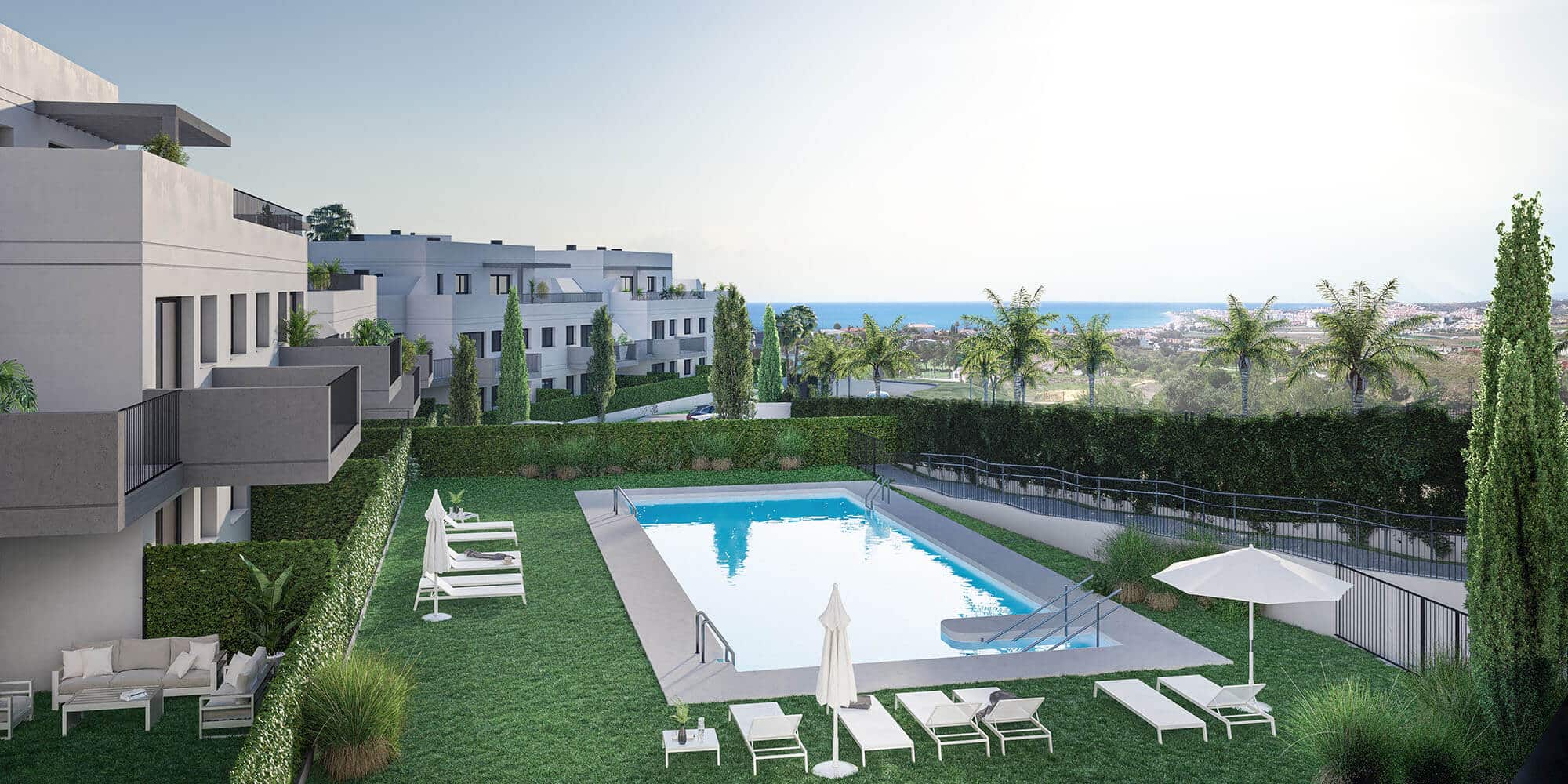 New build property for sale with red rose property spain